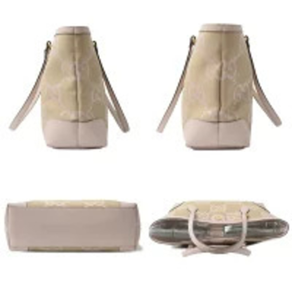 Gucci Jumbo GG Tote Bag Canvas Beige Pink - Picture 3 of 9